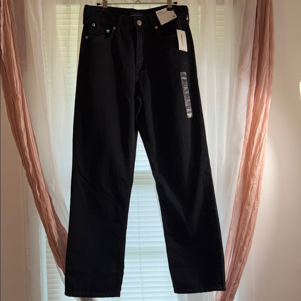 Aeropostale - Women’s High Rise Black Baggy Jean
